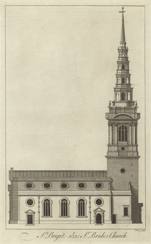 Kostel St Brides, Londýn od English School