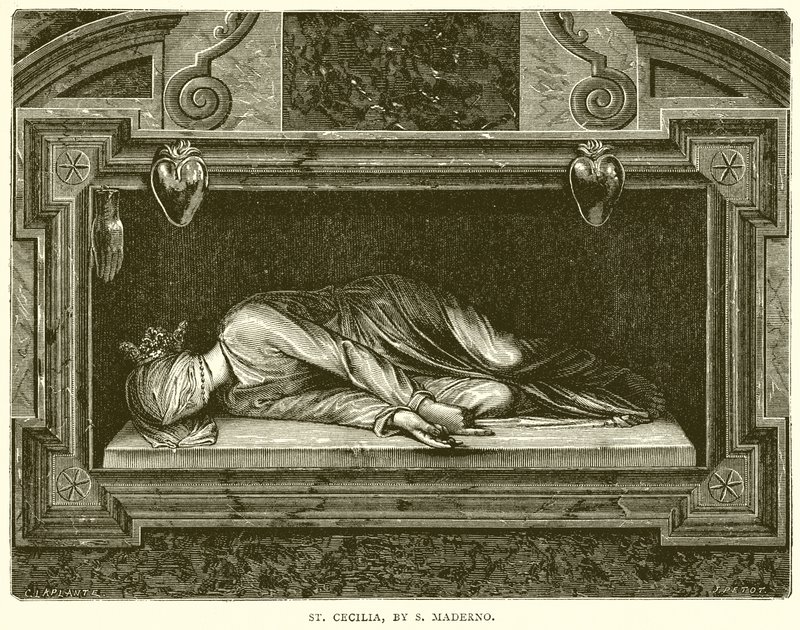 Svatá Cecílie, od S. Maderna od English School