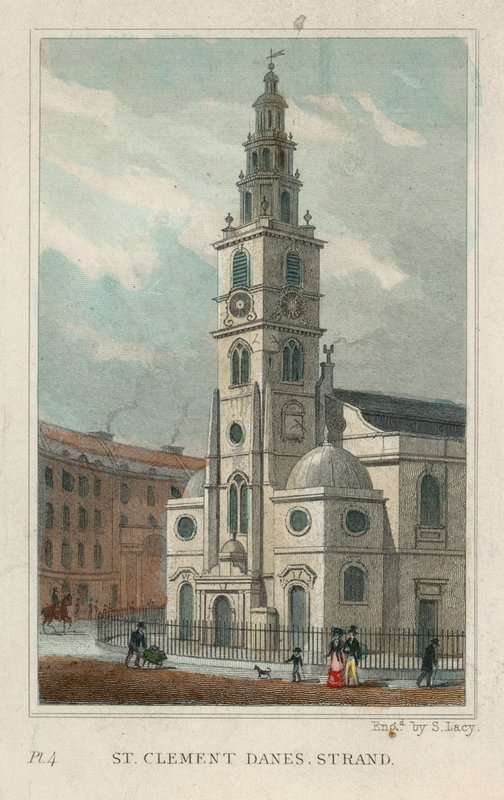St Clement Danes na Strand od English School