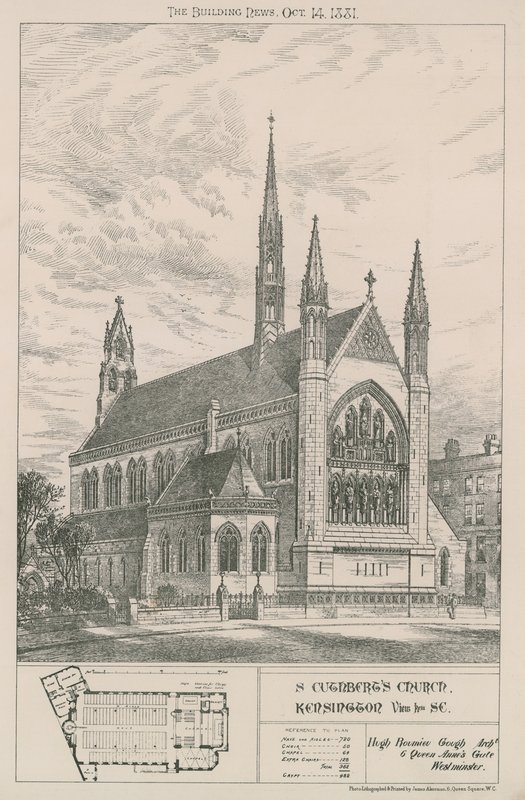 Kostel St Cuthberts, Kensington od English School