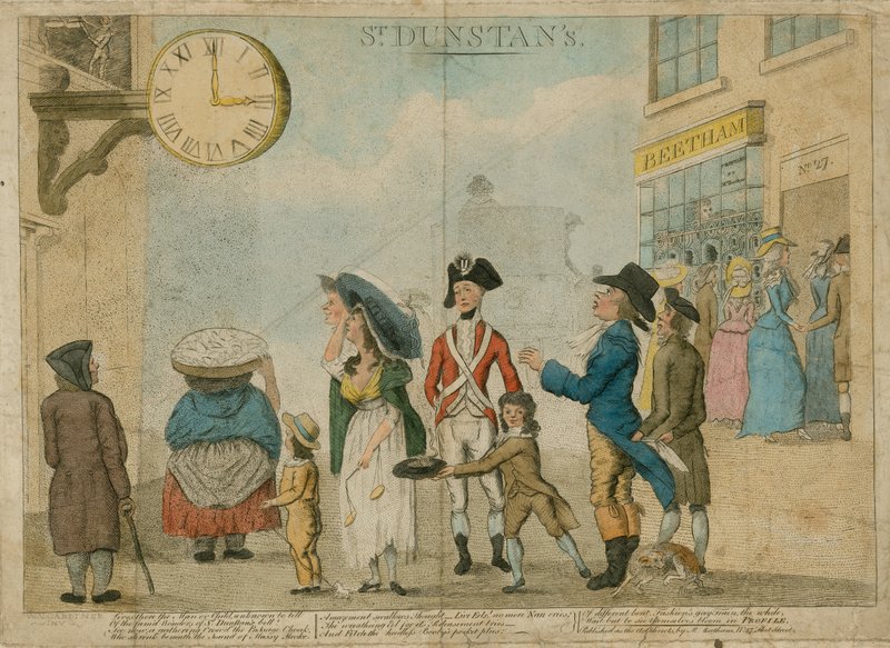 St Dunstans, Fleet Street, Londýn od English School