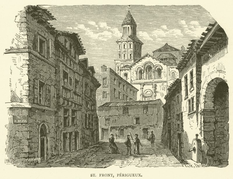 St Front, Perigueux (rytina) od English School