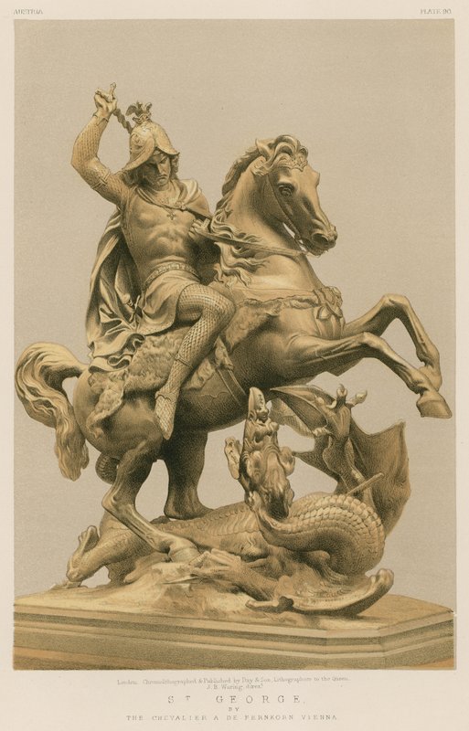 St George od The Chevalier A de Fernkorn, Vídeň od English School