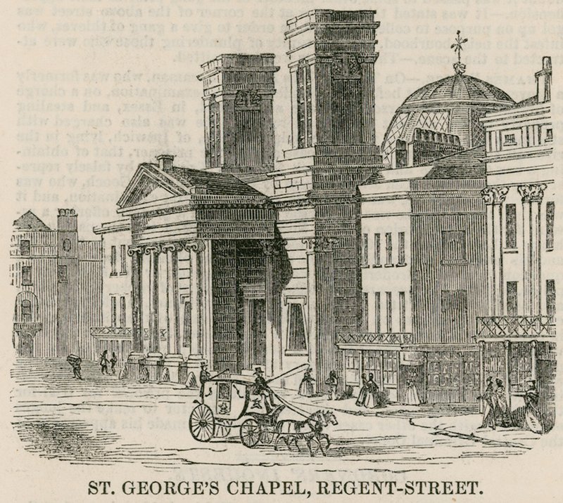 St Georges Chapel, Regent Street, Londýn od English School