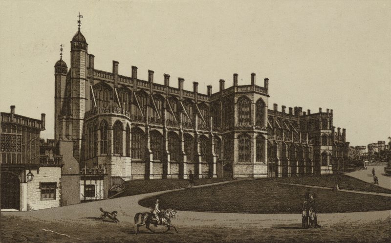 Kaple svatého Jiří, Windsor (litho) od English School