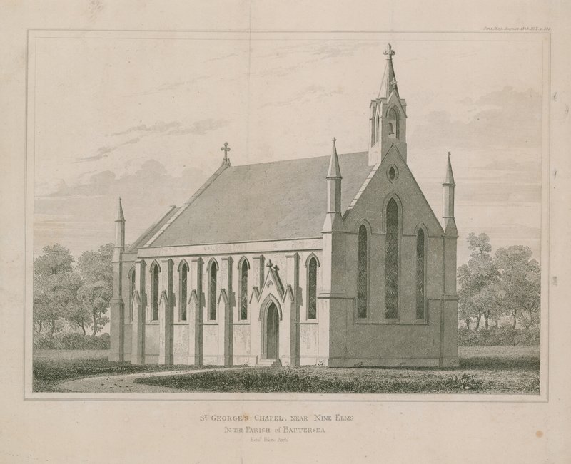 Kaple svatého Jiří, poblíž Nine Elms, Battersea od English School