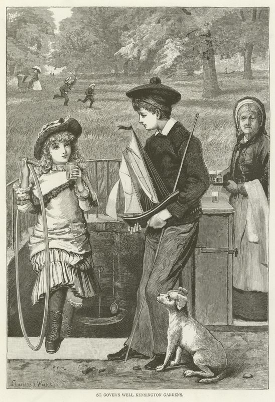 St Govers Well, Kensington Gardens od English School
