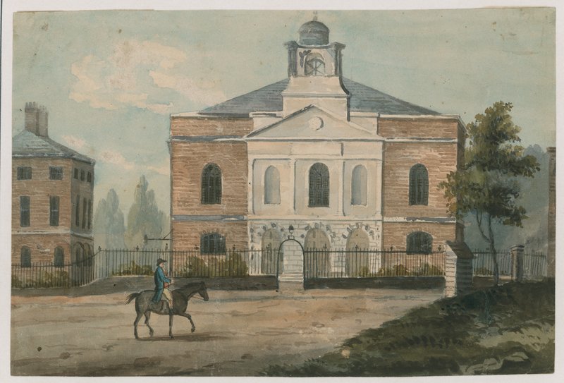 St Jamess Chapel, Tottenham Court Road, Londýn od English School