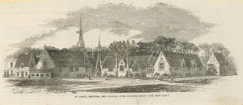 St Johns, Deptford, New Schools, Upper Lewisham Road od English School