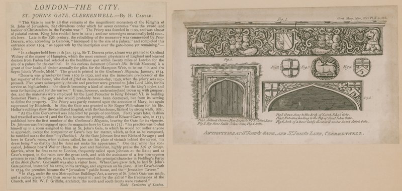 St Johns Gate, Clerkenwell od English School