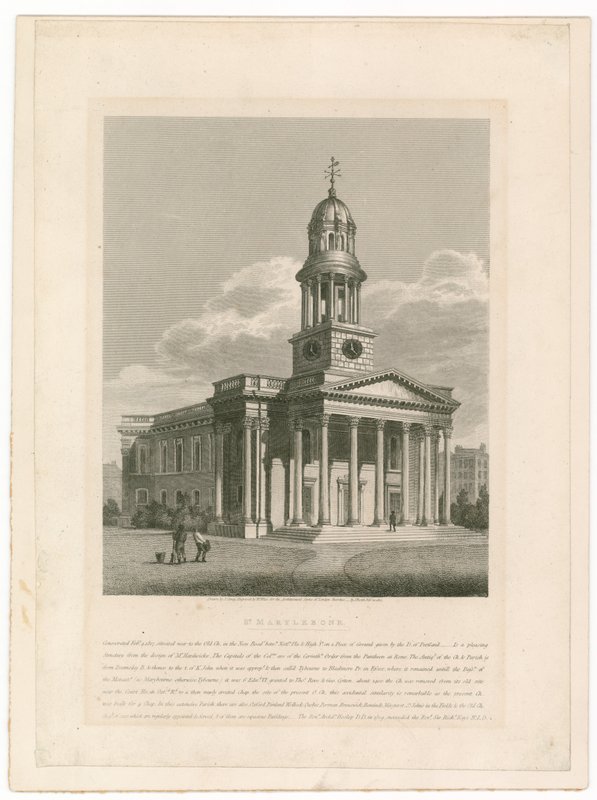 Kostel St Marylebone od English School