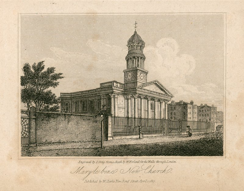Kostel St Marylebone, Londýn od English School