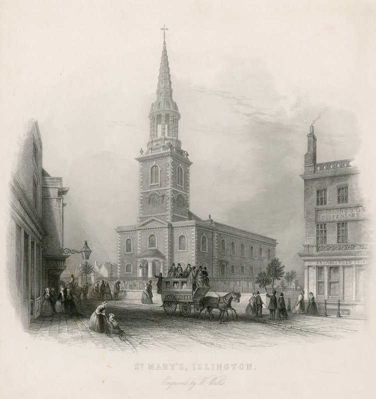 St Marys (nový kostel), Islington od English School