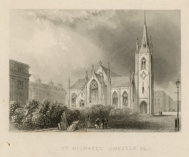 Kostel St Michaels, Chester Square od English School