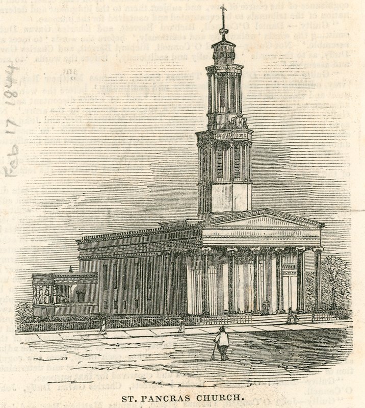 Kostel St Pancras, Londýn od English School