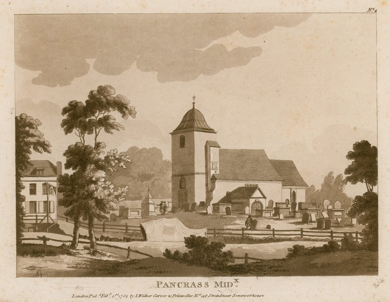 Kostel St Pancras, Londýn, Middlesex od English School