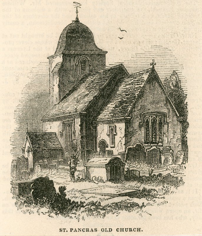 Starý kostel St Pancras, Londýn od English School