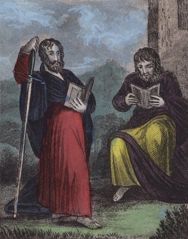 St Paul, Timothy (barevná rytina) od English School