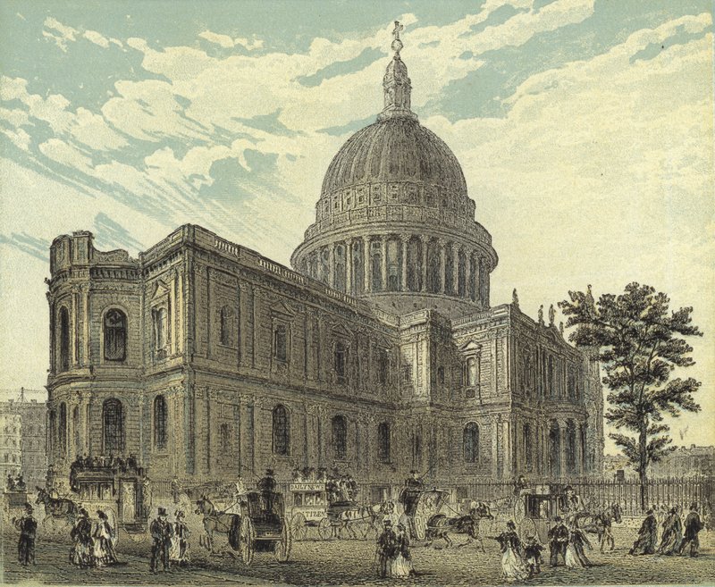 Katedrála St Pauls, pohled na severovýchod od English School