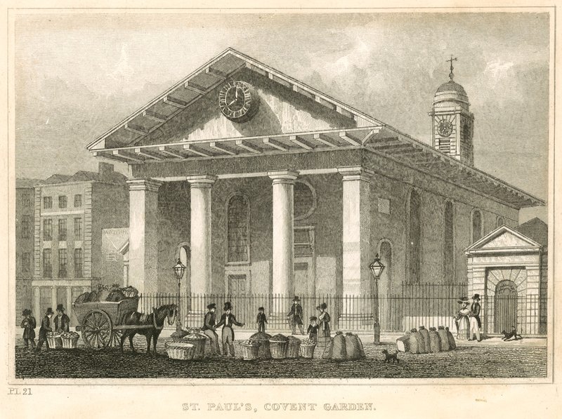 St Pauls, Covent Garden, Londýn od English School