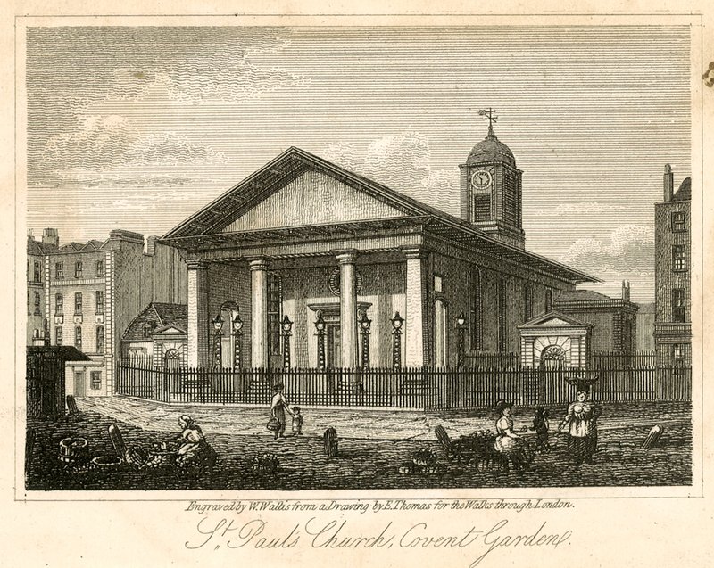 St Pauls, Covent Garden, Londýn od English School