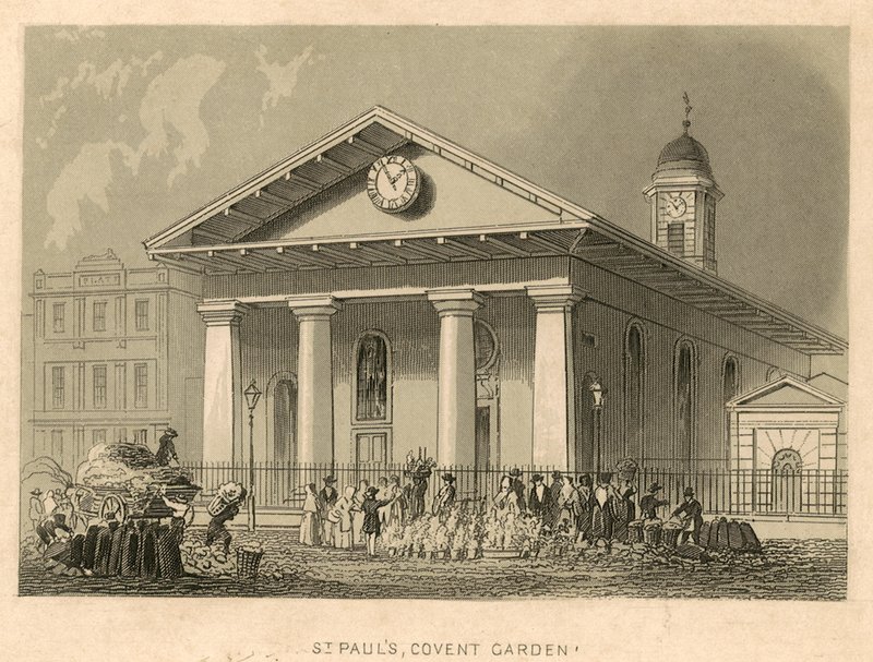 St Pauls, Covent Garden, Londýn od English School