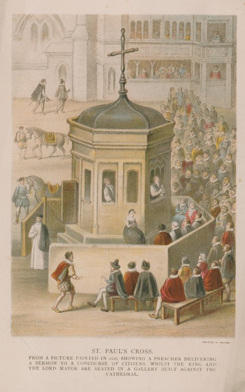 Kříž svatého Pavla z obrazu namalovaného v roce 1616 od English School