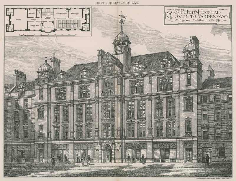Nemocnice St Peters, Covent Garden od English School