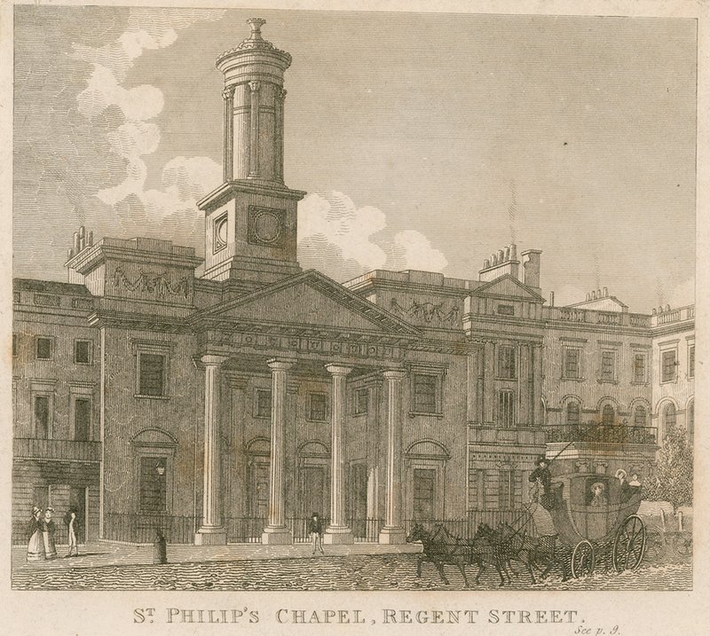 Kaple St Philips, Regent Street, Londýn od English School