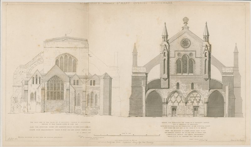 Kostel St Saviors, dříve St Mary Overies, Southwark od English School