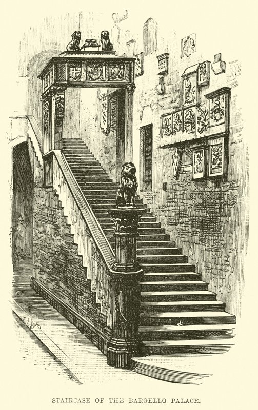 Schodiště paláce Bargello od English School