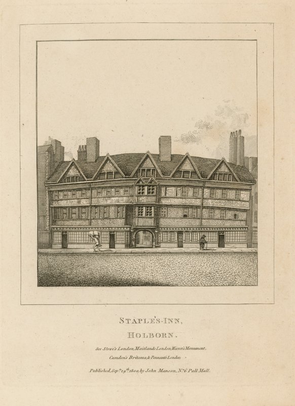 Staples Inn, Holborn od English School