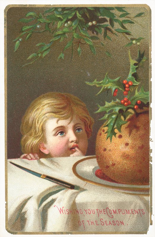 Zíral na švestkový pudink, vánoční přání od English School