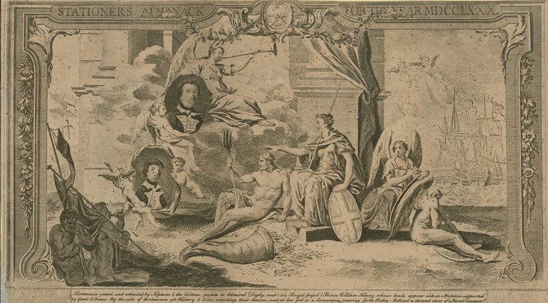 Almanach papírnictví na rok 1780 od English School