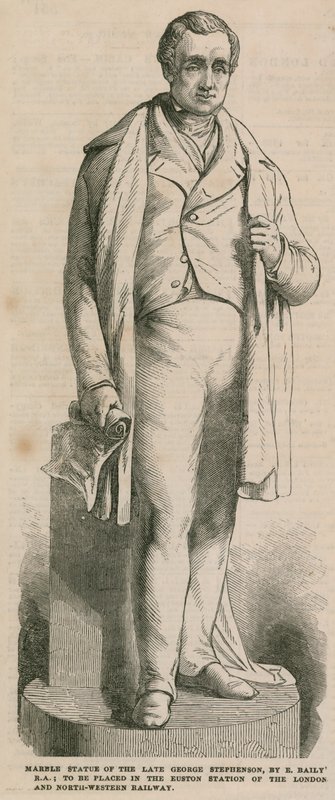 Socha George Stephensona od English School