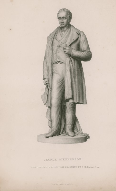 Socha George Stephensona od English School