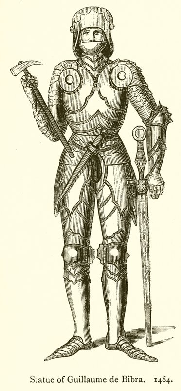 Socha Guillaume de Bibra. 1484 od English School