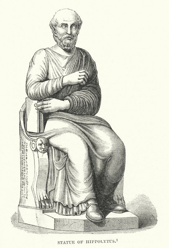 Socha Hippolyta (rytina) od English School