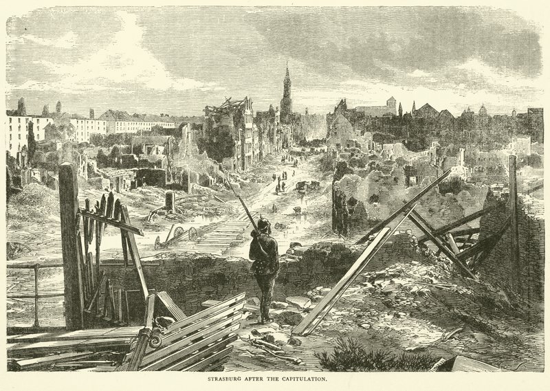 Štrasburk po kapitulaci, září 1870 od English School
