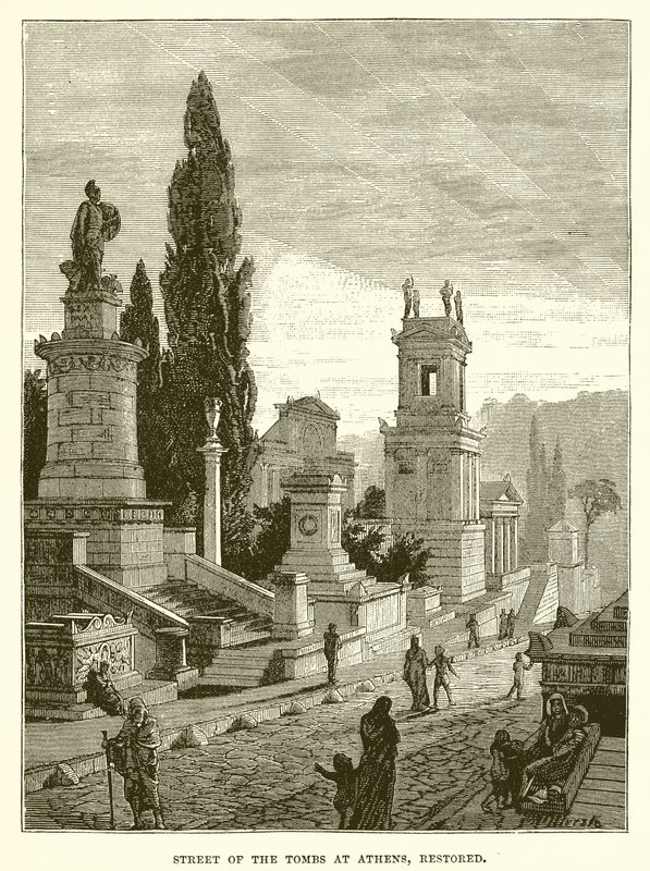 Ulice hrobek v Aténách, obnovena od English School