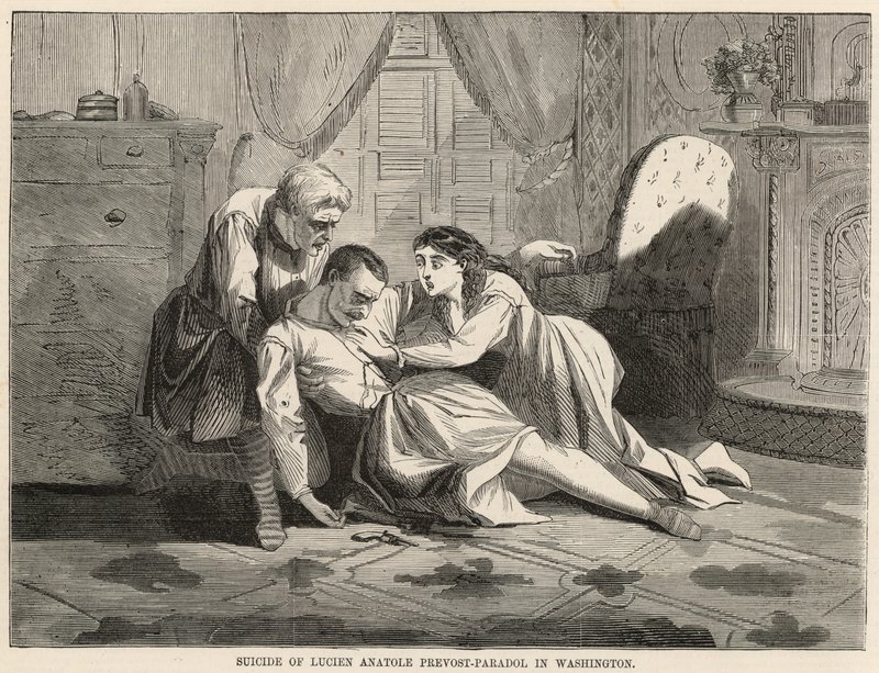 Sebevražda Luciena Anatole Prevost-Paradol ve Washingtonu od English School