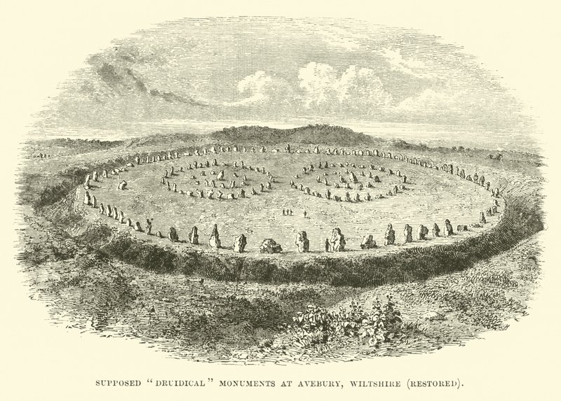 Údajné druidské památky v Avebury, Wiltshire, obnoveny od English School