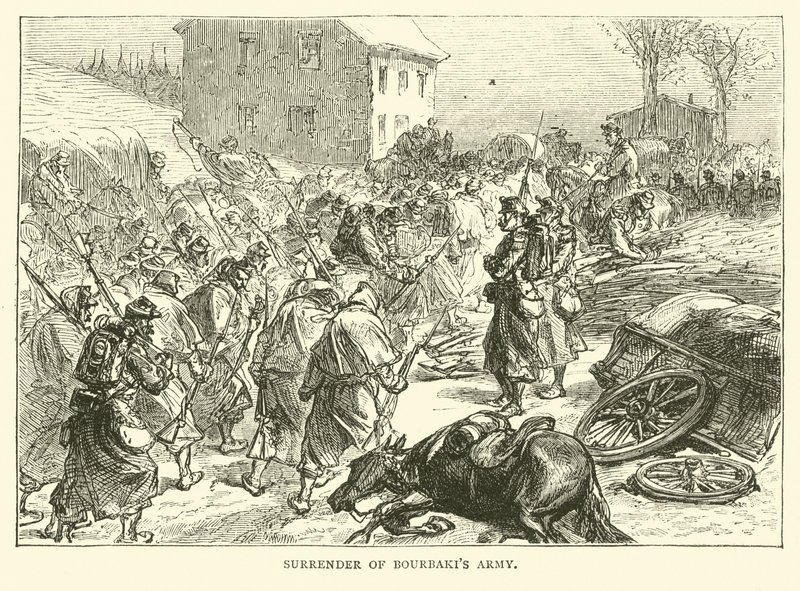 Kapitulace Bourbakis armády, leden 1871 od English School