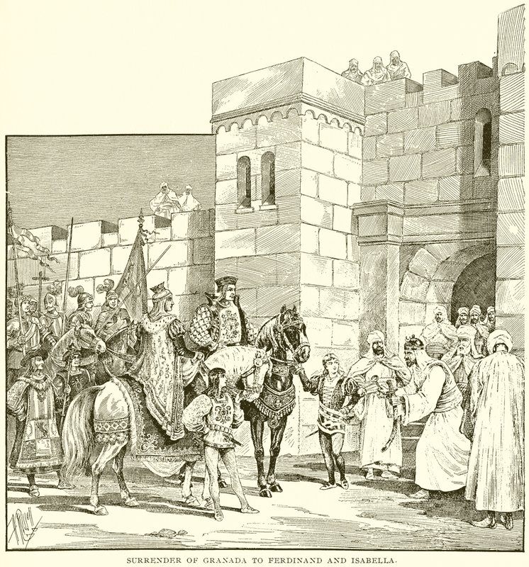 Odevzdání Granady Ferdinandovi a Isabelle od English School