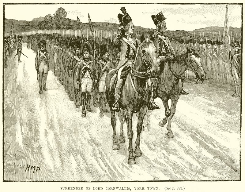 Kapitulace lorda Cornwallise, Yorktown od English School