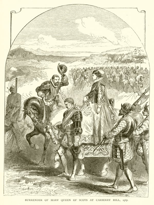 Kapitulace Mary Queen of Scots v Carberry Hill, 1567 od English School