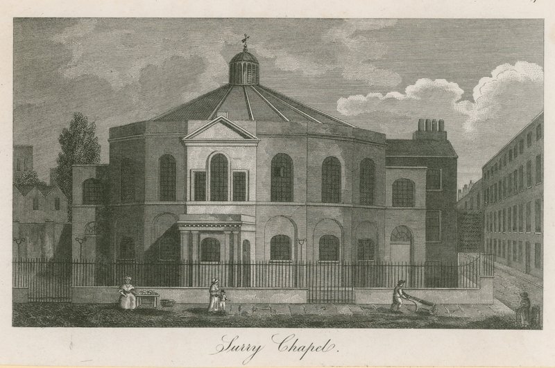 Surrey Chapel, Blackfriars Road, Southwark (Rowland Hills Chapel) od English School
