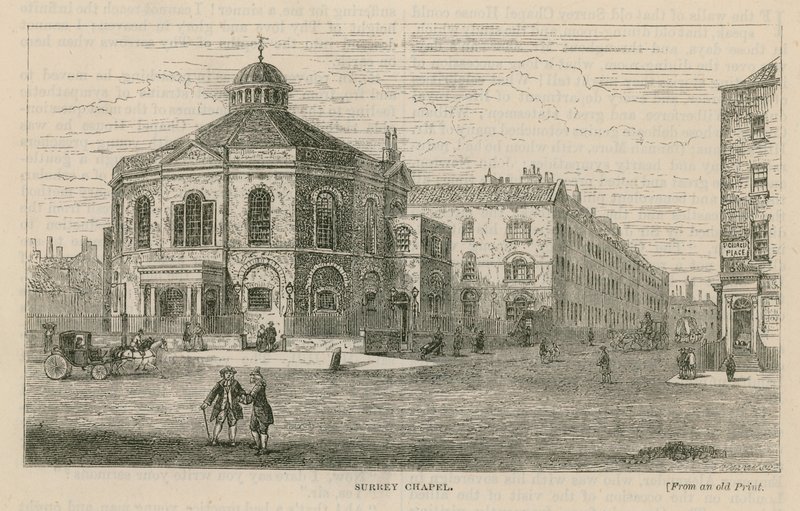 Surrey Chapel, Blackfriars Road, Southwark (Rowland Hills Chapel) od English School