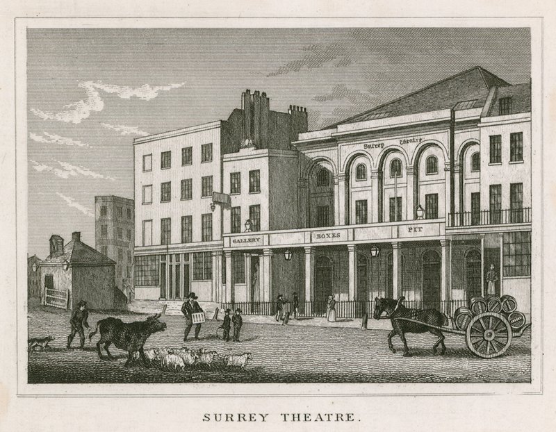 Surrey Theatre, Blackfriars Road, Londýn od English School