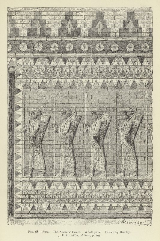 Susa, The Archers Frieze, Celý panel od English School